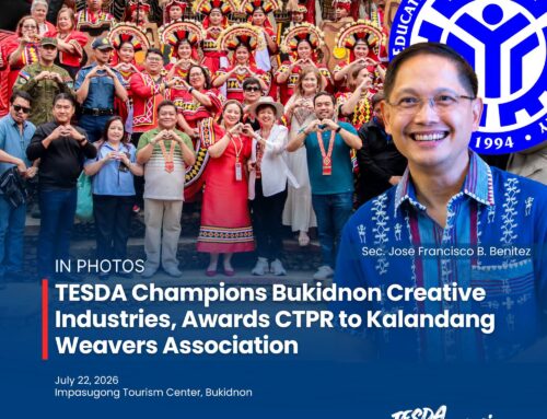TESDA Champions Bukidnon Creative Industries, Awards CTPR to Kalandang Weavers Association